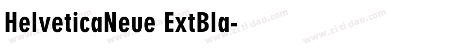 HelveticaNeue ExtBla字体转换